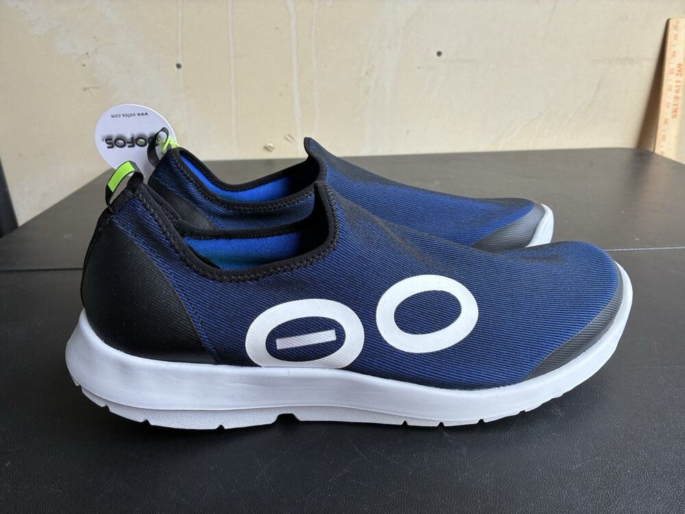 OOFOS Men's Blue Black OOmg Sport Low Top Slip on New 03012023-157 Size 15